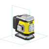 Nivel System CL2B - laser krzyżowy niebieski 2 × 360° Bluetooth